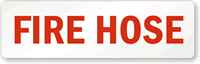 Fire and Emergency Adhesive Vinyl Label