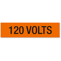 120 Volts Label Large (2 1/4in. x 9in.)
