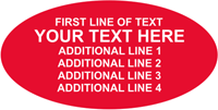 Oval Custom Template  Text