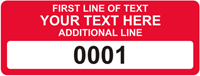 Rectangular Custom Template  Numbering