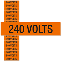 240 Volts Marker Labels Small (1/2in. x 2 1/4in.)