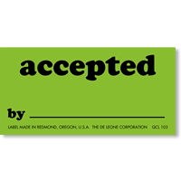 Accepted By QC Label