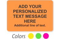 Fluorescent Label Template Add Personal And Additional Text