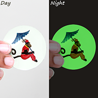 Custom Glow in the Dark Stickers Quoter