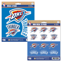 Oklahoma City Thunder NBA Decal Set