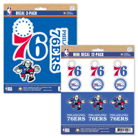 Philadelphia 76ers NBA Decal Set