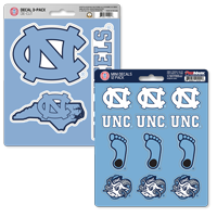 North Carolina Tar Heels Decal Set