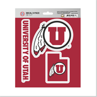 Utah Utes Decal Set