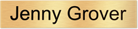 2" x 8" Engraved Brass Custom Nameplate