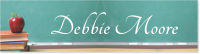 2x8" Customized Apple On Books Picture Door Nameplate