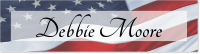 2x8 Custom US Flag Designer Nameplate   Desk or Wall Mount