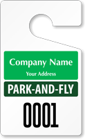 Plastic ToughTags™ for Park and Fly Parking Permits