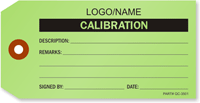 Custom Calibration Tag [add your name or logo]