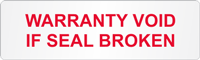 Custom Tamper Evident Seal [your own text]