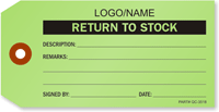 Custom Return to Stock Label [add name/logo]