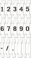Interlocking Number Floor Stencil Set 0 9