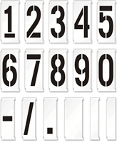 Interlocking Number Floor Stencil Set 0 9