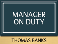 Custom Nameplate and Designation Door Sign with Border