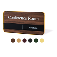Custom Slider Sign For Workplace   4" x 8"