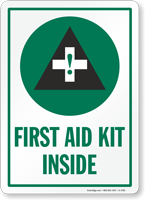 First Aid Kit Inside Sign