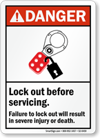 Lock Out Before Servicing