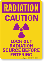: Caution Lockout Radiation Source