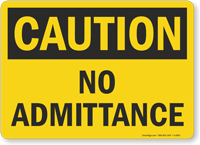 Caution: