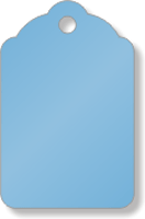 Blue Merchandise Tag