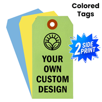 Custom Colored Tags 2 Side Printed