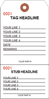 Custom Tag Perforated 2 Part