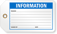 Information Production Control Tag