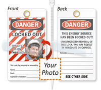 Danger Locked Out Tag (with Photo)