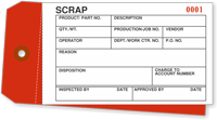 Inventory Tag   Colored Scrap (2 part)