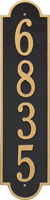 Richmond Vertical Estate Wall Plaque, One Line