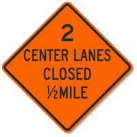Mile  Traffic Sign