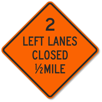 Mile  Traffic Sign