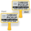 Custom Curbside Pickup ConeBoss Sign