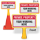 Custom Private Property ConeBoss Sign