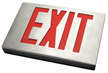 Cast Aluminum Exit Sign with Aluminum Face