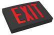 Cast Aluminum Exit Sign with Black Face