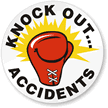Knock Out Accidents Hard Hat Labels