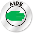 Aide Hard Hat Stickers