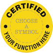 Certified, Custom Text, Select Clipart