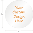 Custom Design Hardhat Labels Circle