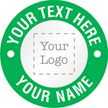 Your Text Here, Your Logo Hard Hat Decal