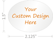 Custom Design Hardhat Labels-Oval