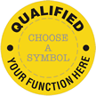 Qualified, Custom Text, Select Clipart