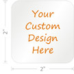 Custom Design Hardhat Labels-Square