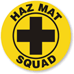 HazMat Squad Hard Hat Labels