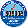 ISO 9002 CERTIFIED Hard HAT DECAL